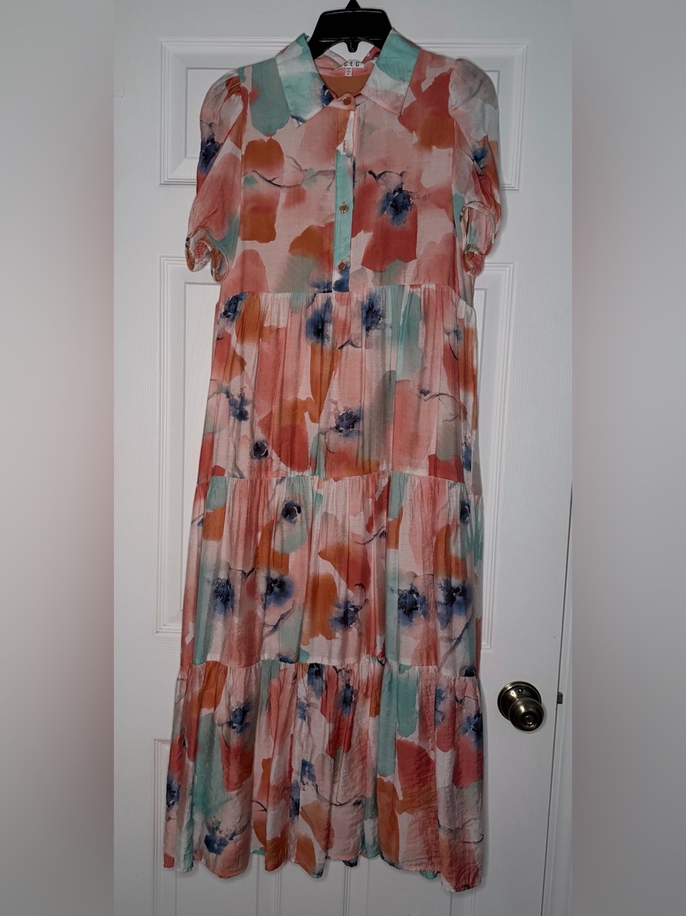 TCEC Abstract Floral Midi/Maxi Dress